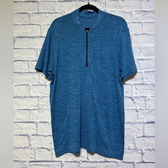 Lululemon Metal Vent Tech Surge Short Sleeve 1/2 Zip
True Navy / Neo Blue XL - Picture 1 of 15